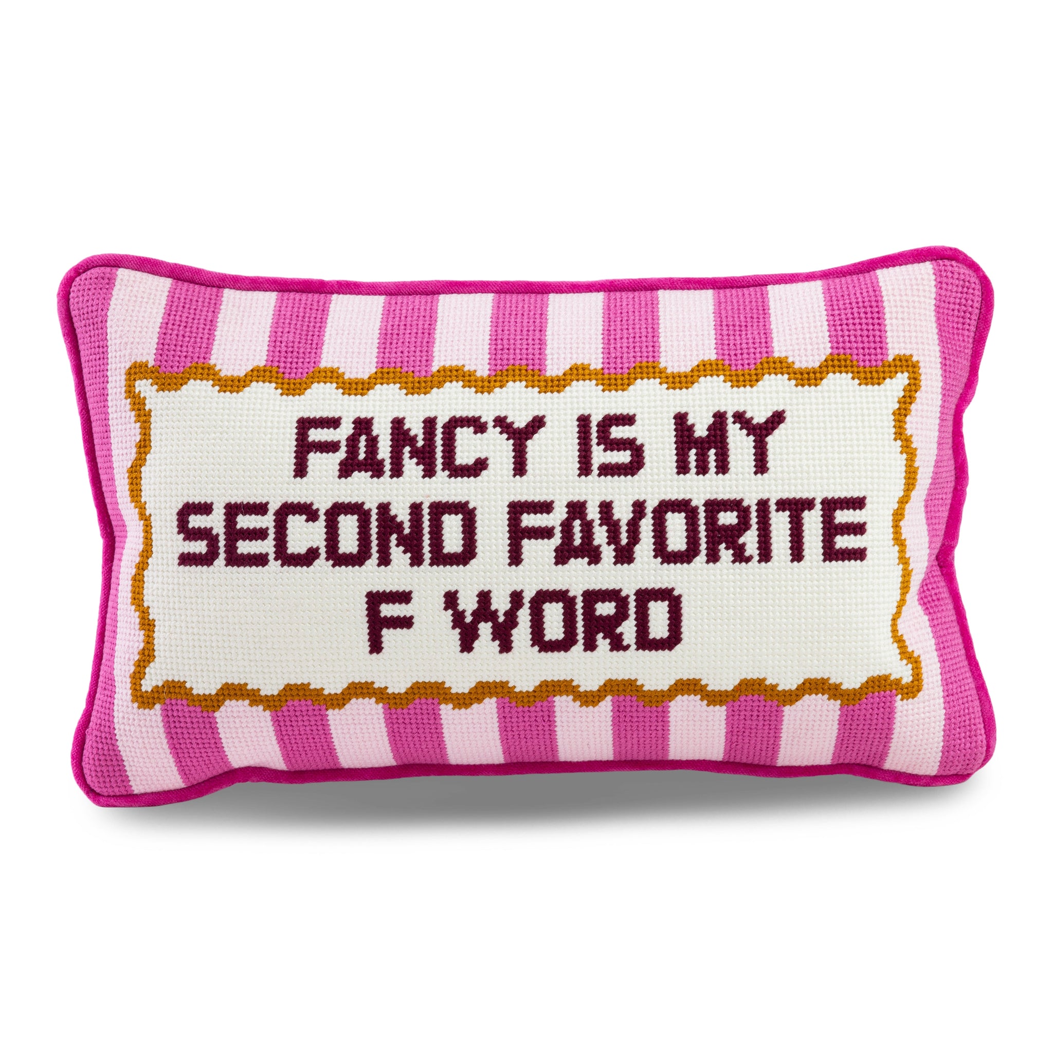 Fancy Needlepoint Pillow Needlepoint Furbish Studio