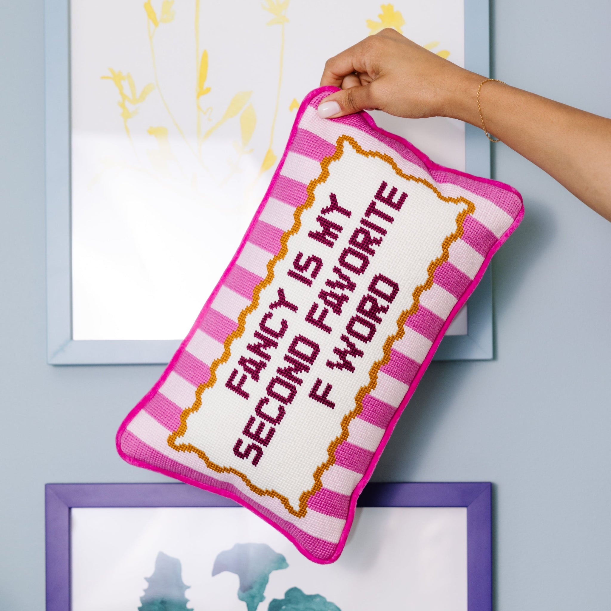 Fancy Needlepoint Pillow