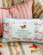 Stable Needlepoint Pillow