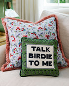 Talk Birdie To Me 🏌🏼Needlepoint Pillow Needlepoint Furbish Studio