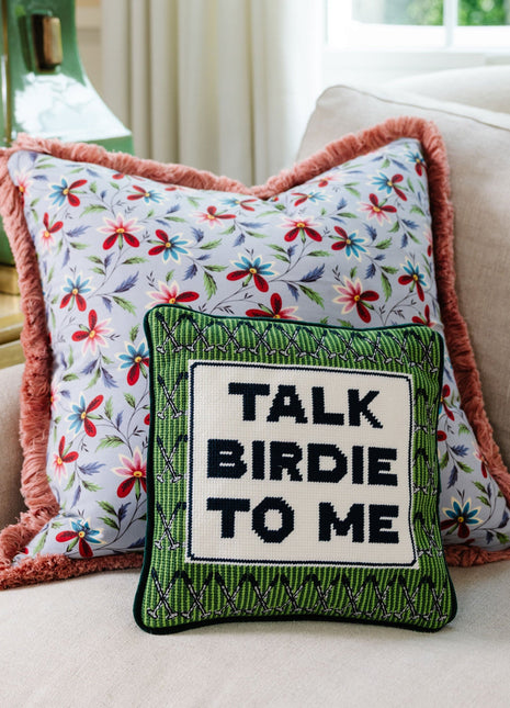Talk Birdie To Me 🏌🏼Needlepoint Pillow Needlepoint Furbish Studio