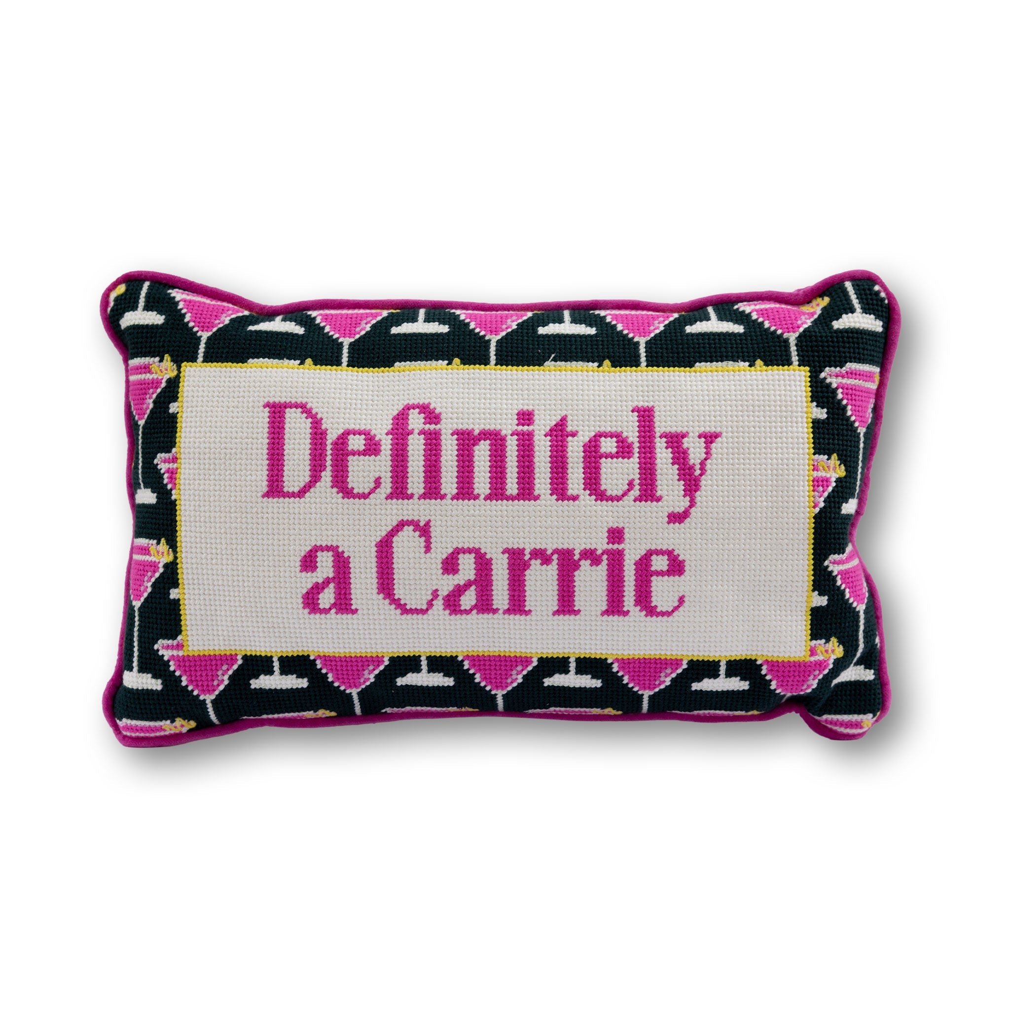 Carrie Needlepoint Pillow Needlepoint Furbish Studio