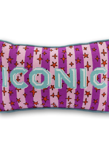 Iconic Needlepoint Pillow