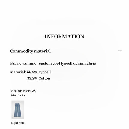 "Dream Street" Cool Lyocell Denim Drape Relaxed Elastic Waist