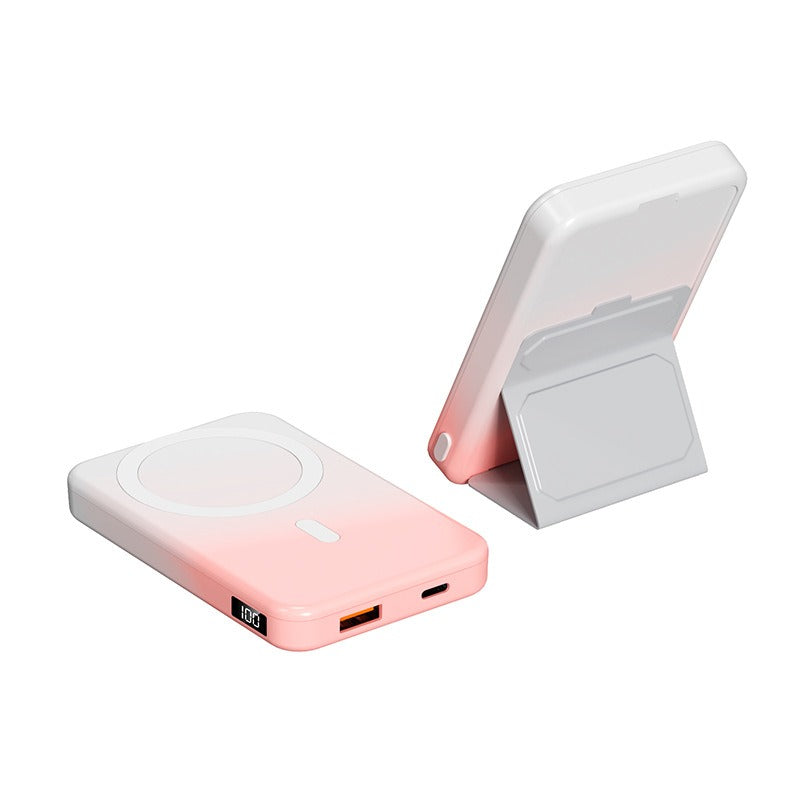 Fast Charging Portable 10000mah Wireless Magnetic Power Bank with mini Stand 22.5W A27-1 bracket 22.5W gradient p V.I.P Digital Presence