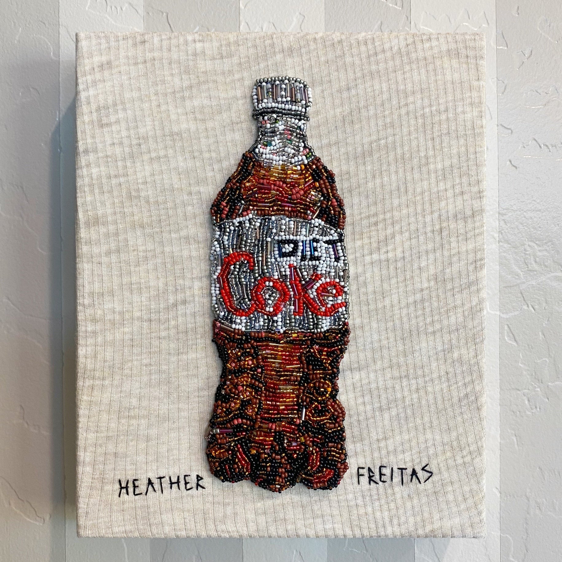 Diet Soda Beaded Artwork