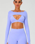 The Ember Sports Bra Crop Top Shorts 3-Piece Set