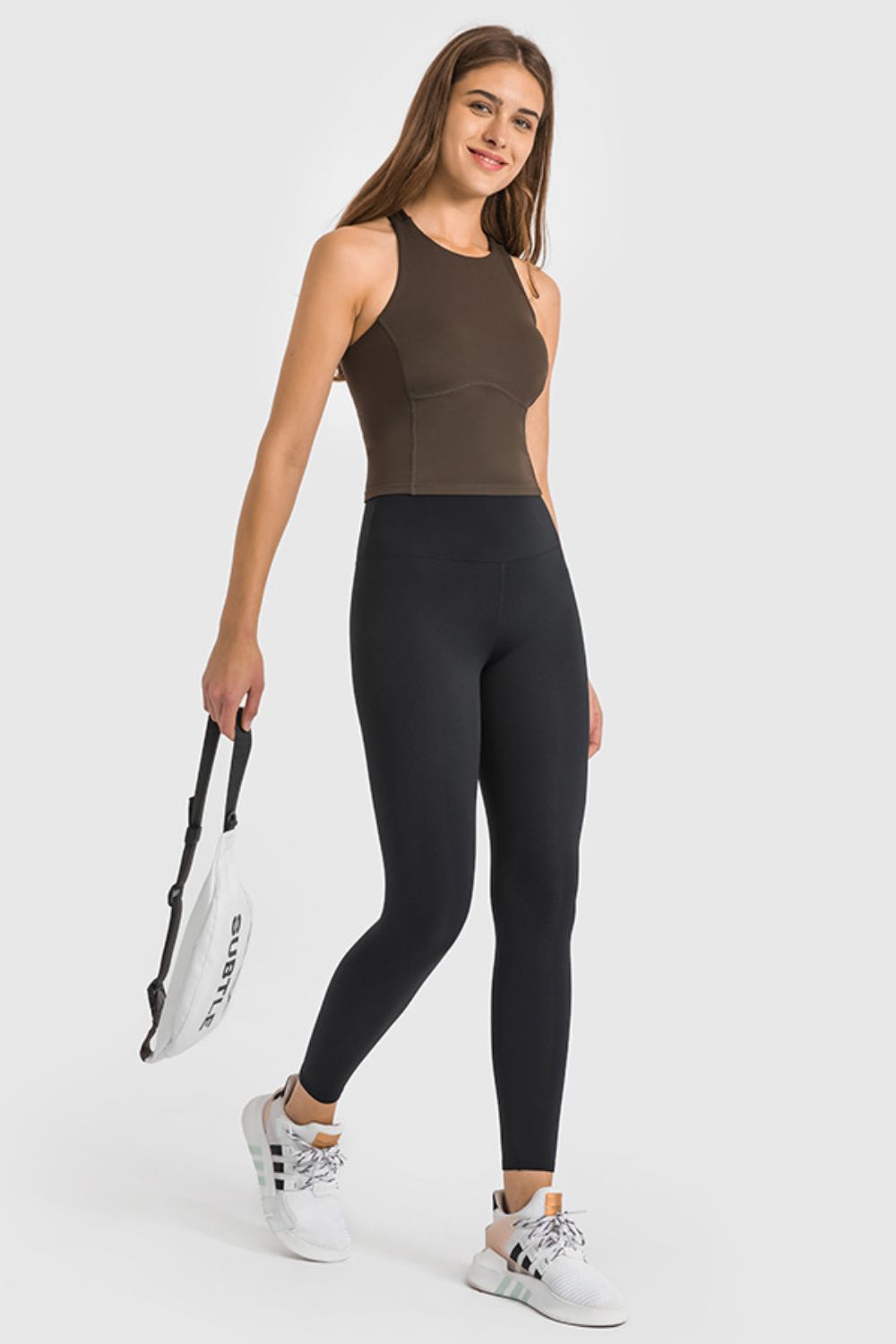 Millennia High Waist Ankle-Length Yoga Leggings Trendsi
