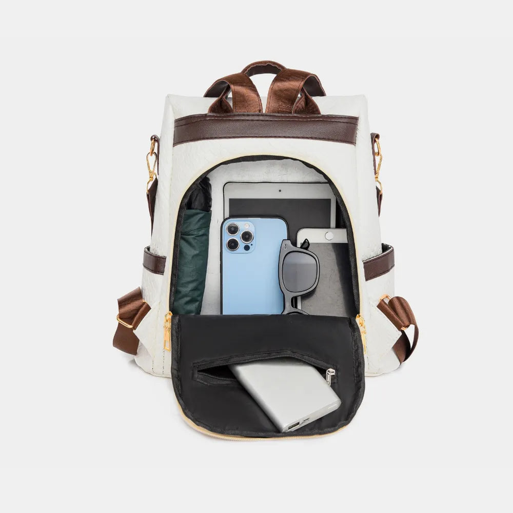 PU Leather Backpack Bag Bags Trendsi