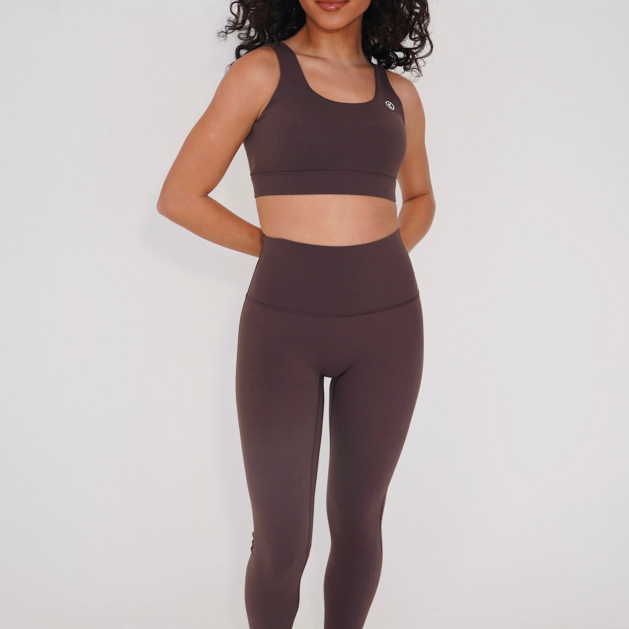 I am Beautifully Radiant Quick Dry Coffee Yoga Legging Leggings KIMITH BRAND
