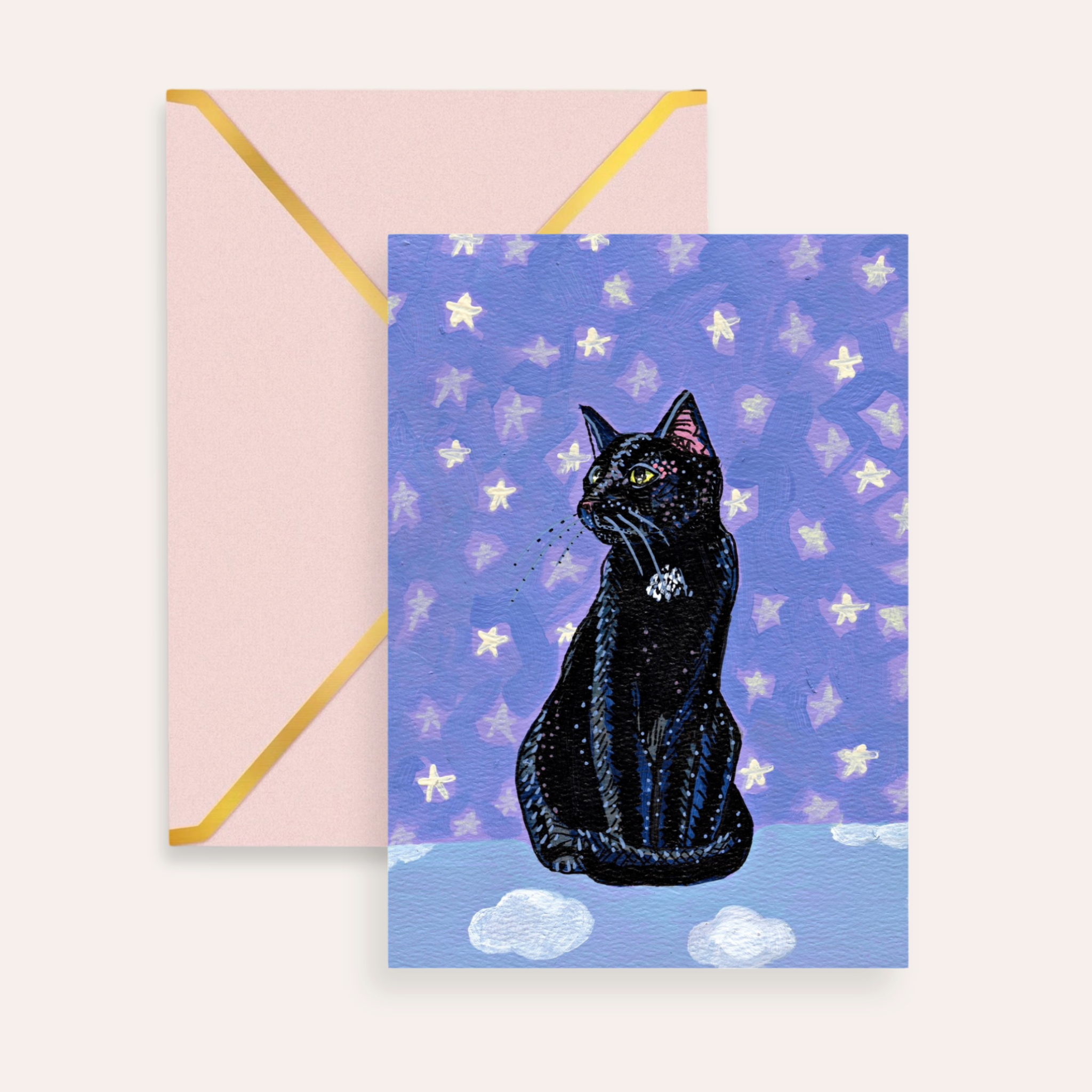 Bombay Cat Fine Art Greeting Card
