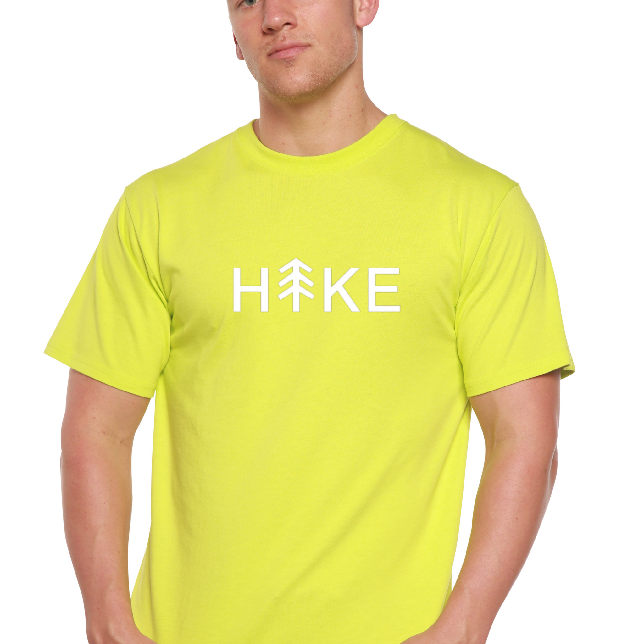 Hike Men's Bamboo Viscose/Organic Cotton Short Sleeve Graphic T-Shirt mens printed Spun Bamboo