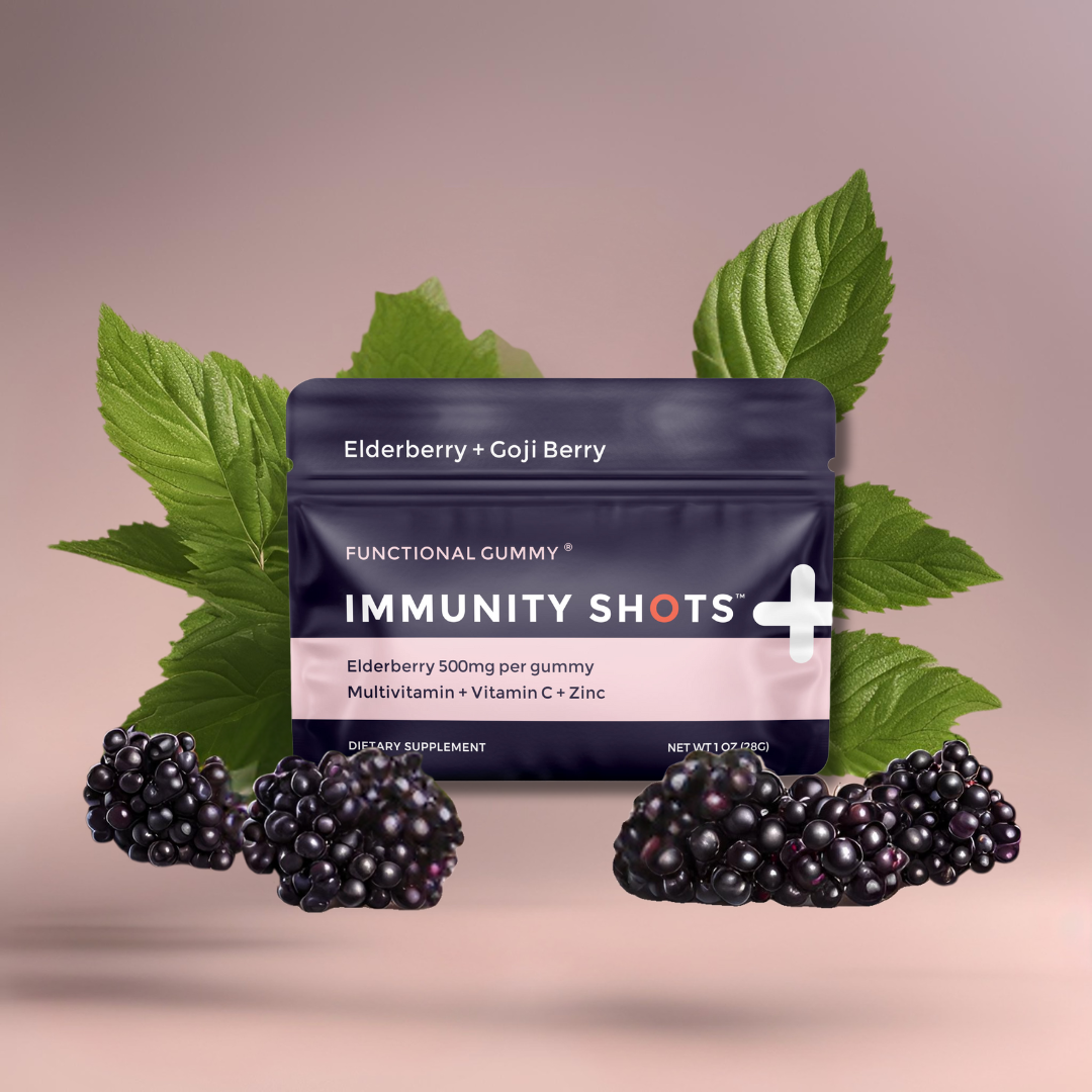 Immunity Shots - Elder Berry + Goji Berry Gummy Vitamins | 12-Pack Beauty & Health - Health Care - Health Food Seattle Gummy Company
