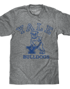 Yale University Bulldogs Logo T-Shirt - Gray mens tee Tee Luv