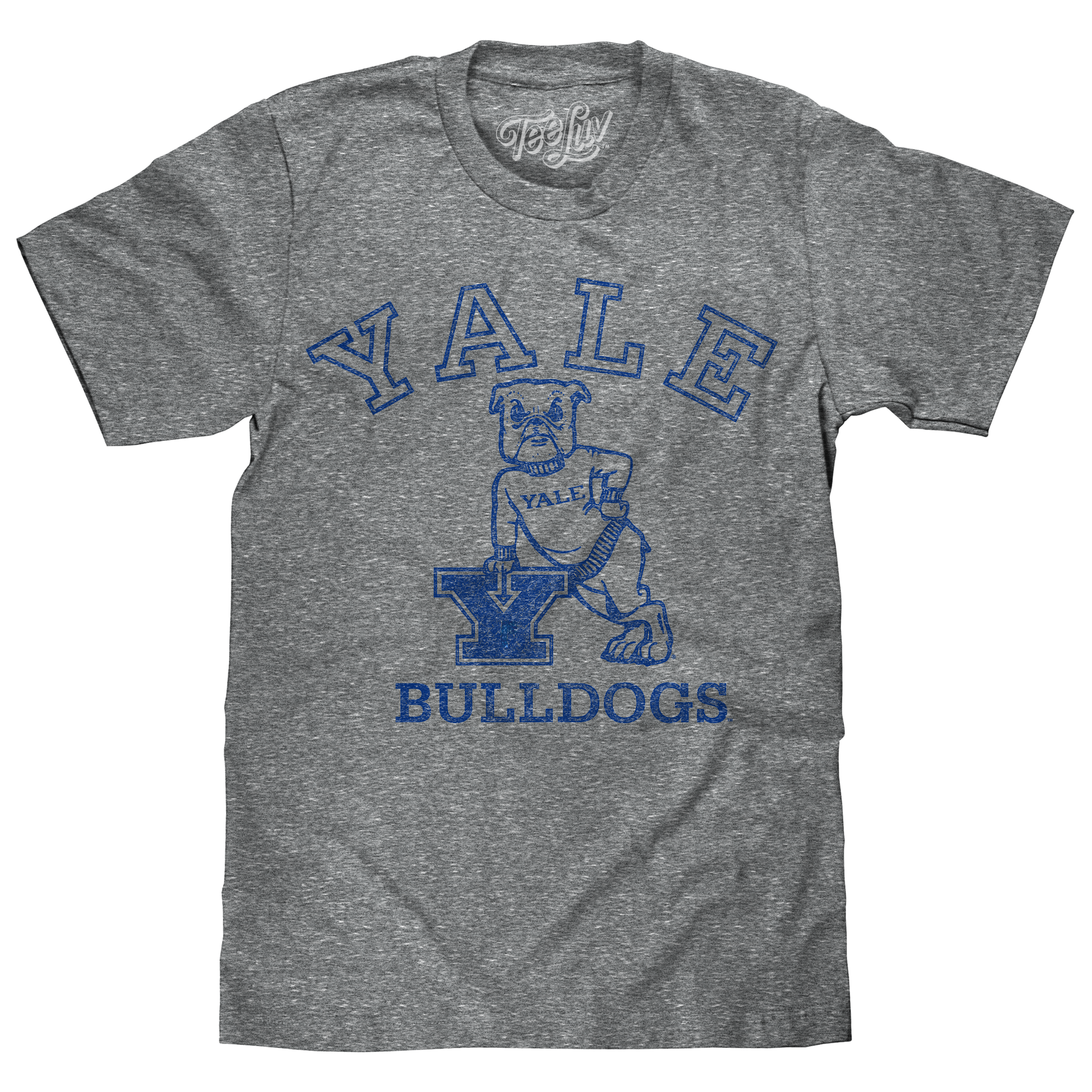 Yale University Bulldogs Logo T-Shirt - Gray mens tee Tee Luv