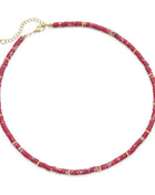 Red Imperial Jasper Heishi Beads Necklace, sku#EF540
