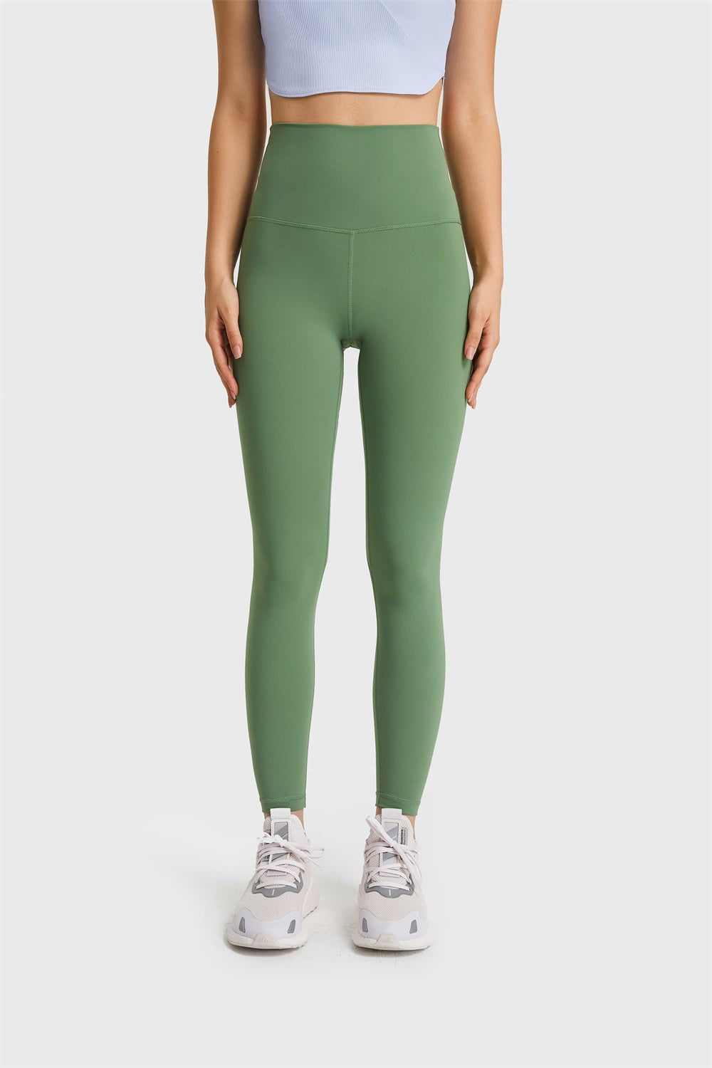 Millennia Ultra Soft High Waist Leggings Green Trendsi