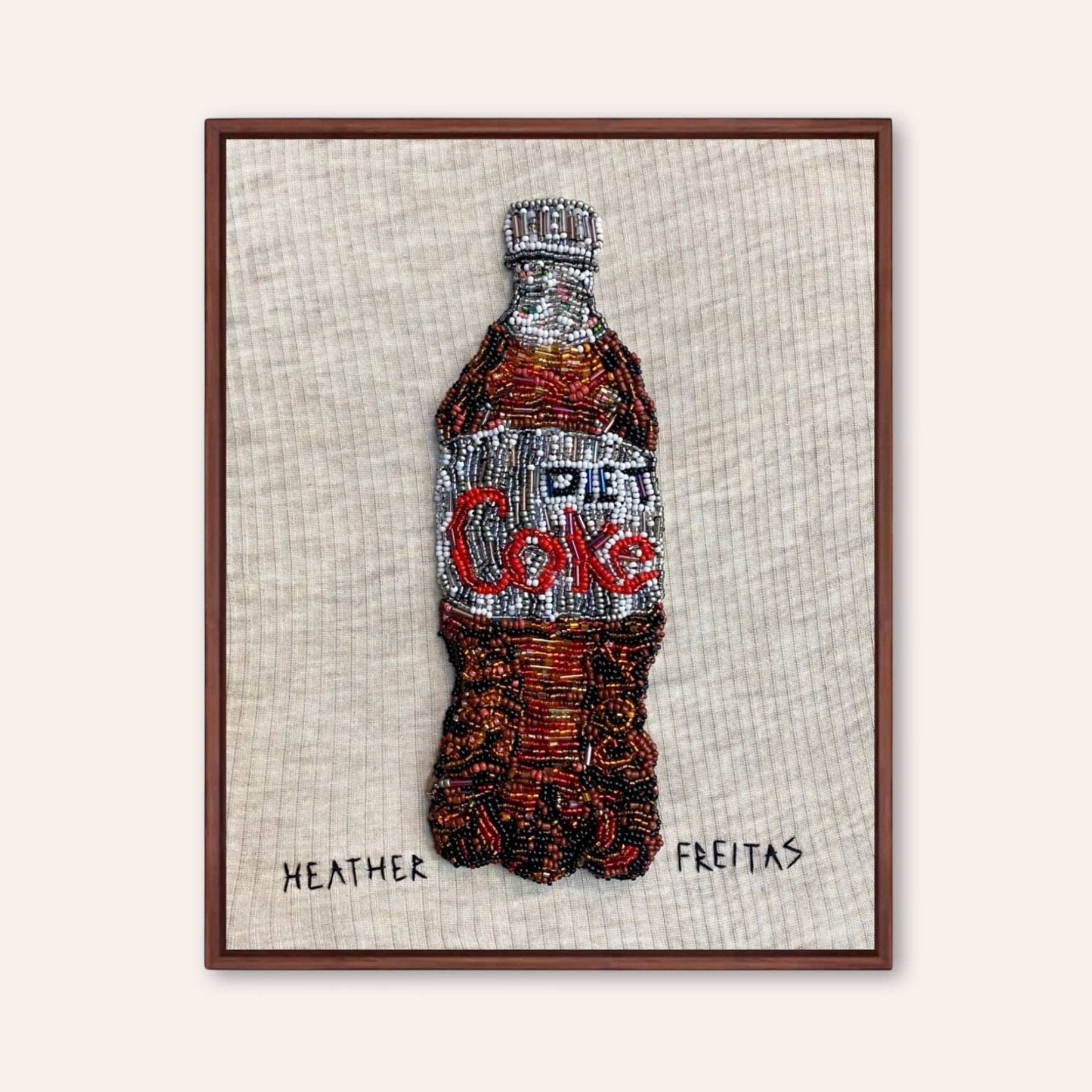 Diet Soda Beaded Artwork
