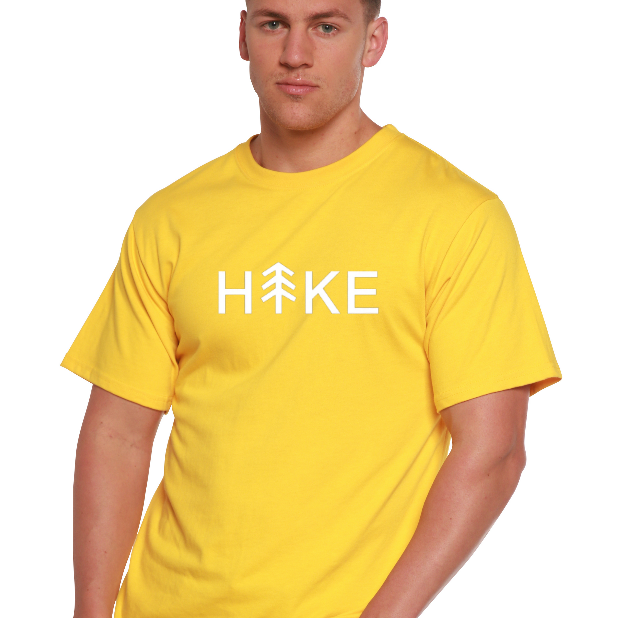 Hike Men's Bamboo Viscose/Organic Cotton Short Sleeve Graphic T-Shirt mens printed Spun Bamboo