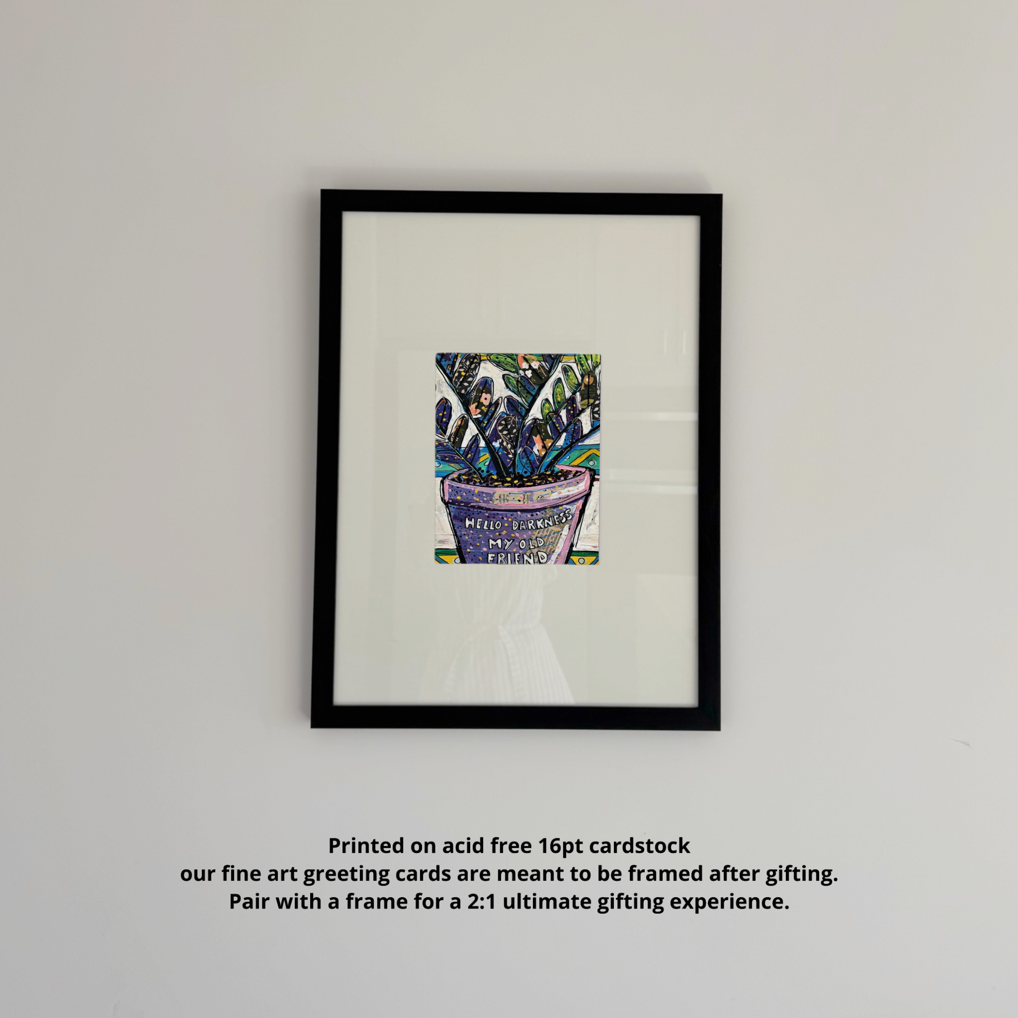 Hello Darkness My Old Friend Fine Art Greeting Card