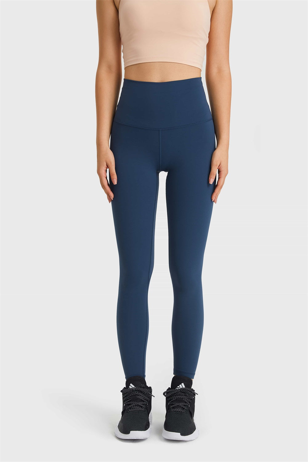Millennia Ultra Soft High Waist Leggings Navy Trendsi