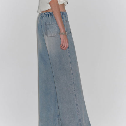 "Dream Street" Cool Lyocell Denim Drape Relaxed Elastic Waist