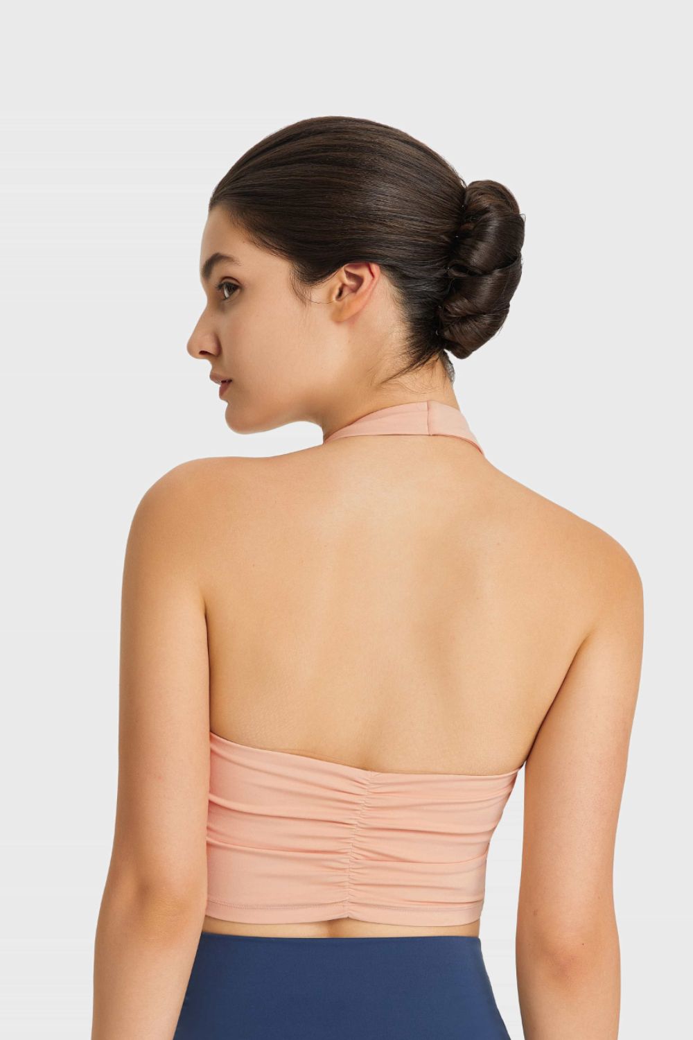 Millennia Breathable Halter Neck Sports Bra Trendsi