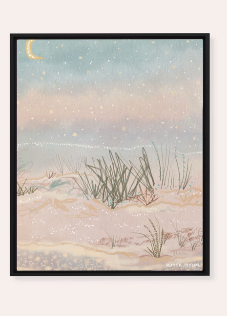 Salt Framed Fine Art Canvas Print
