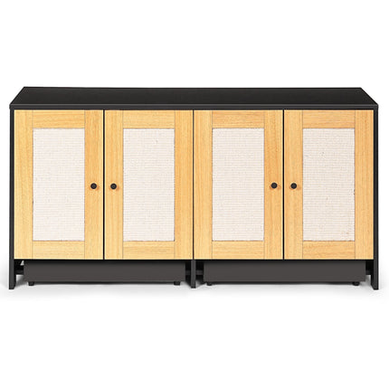 Double Cat Litter Box Enclosure, Hidden Sideboard