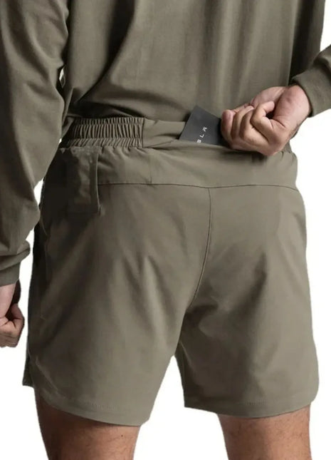 Men's Elastic Waist Active Short Shorts Sage Trendsi