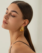 Stainless Steel Stud Earrings Gold Trendsi