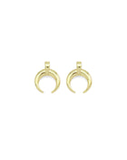 Gold Horn Shape Charm, Sku#Y929