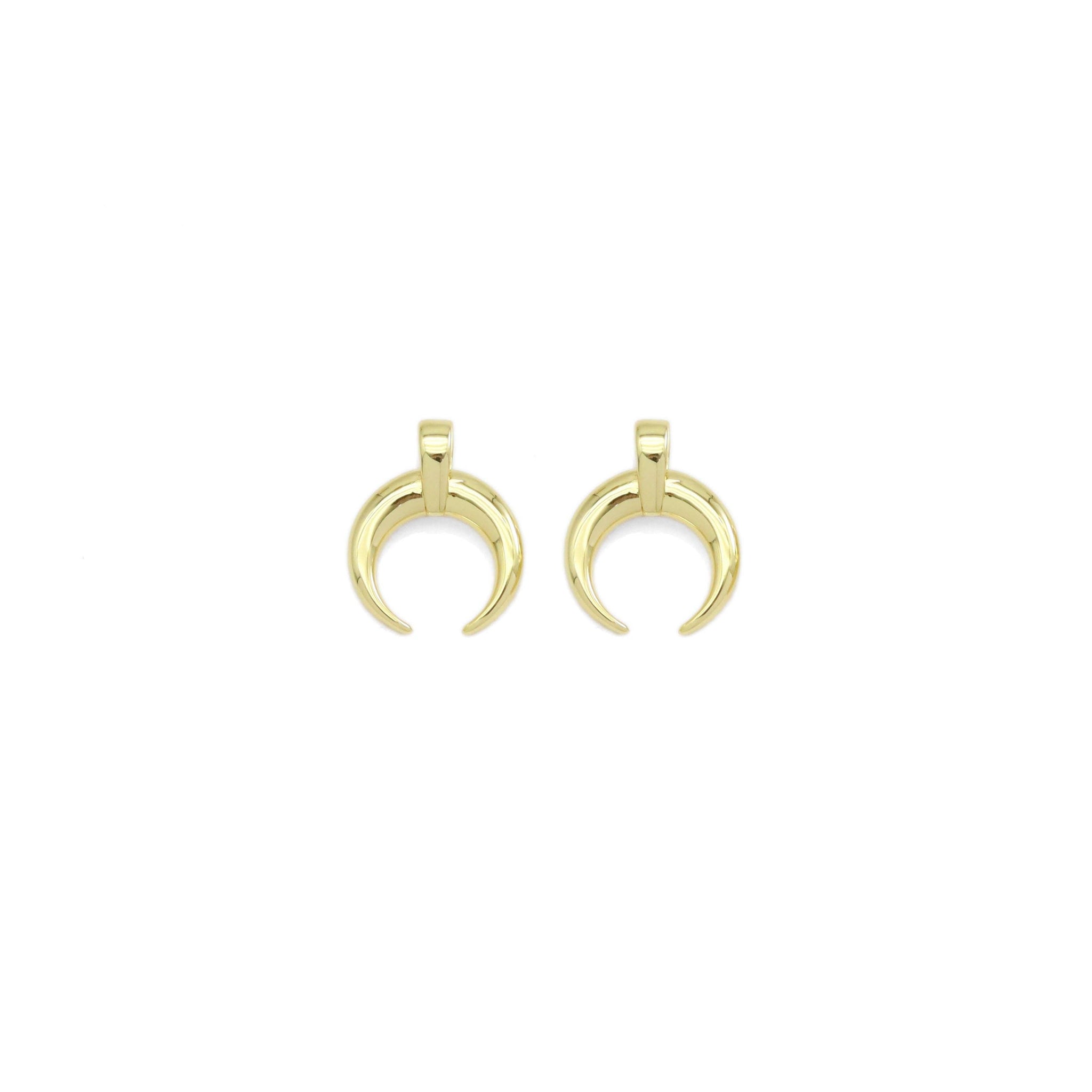 Gold Horn Shape Charm, Sku#Y929