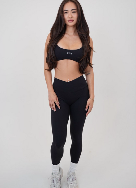 My Time Is Divine Black Sculpt V-Waist Legging Leggings KIMITH BRAND