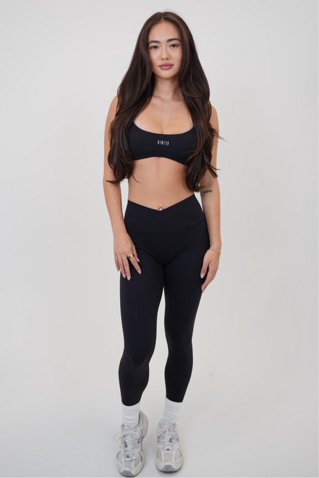 My Time Is Divine Black Sculpt V-Waist Legging