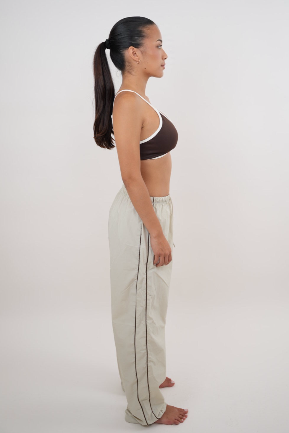 I Accept Change with Grace Beige Versatile Relaxed Fit Pant Pants KIMITH BRAND