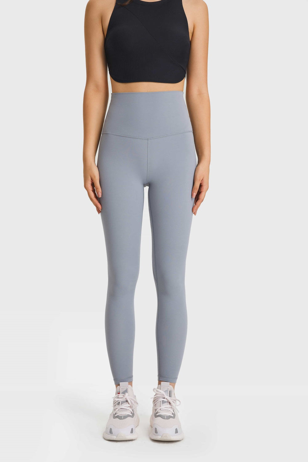 Millennia Ultra Soft High Waist Leggings Gray Trendsi