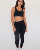 I am Beautifully Radiant Quick Dry Black Yoga Legging