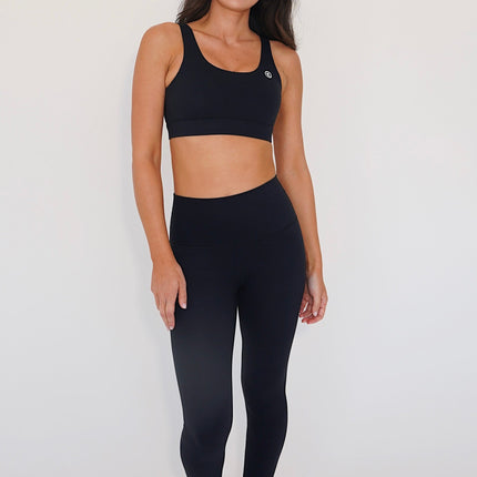 I am Beautifully Radiant Quick Dry Black Yoga Legging