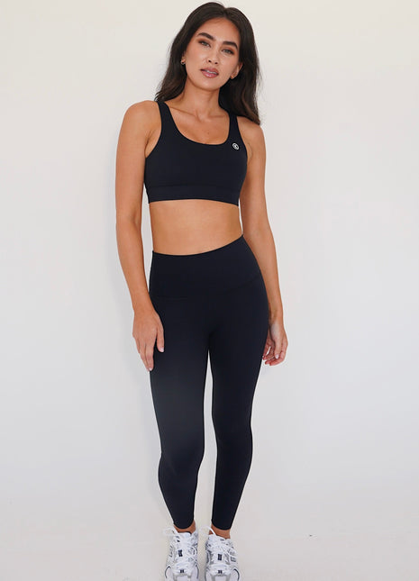 I am Beautifully Radiant Quick Dry Black Yoga Legging