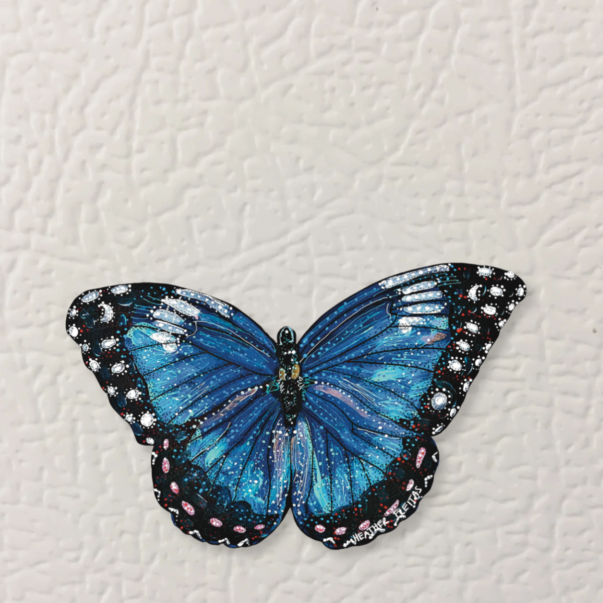 Blue Butterfly Die Cut Magnet