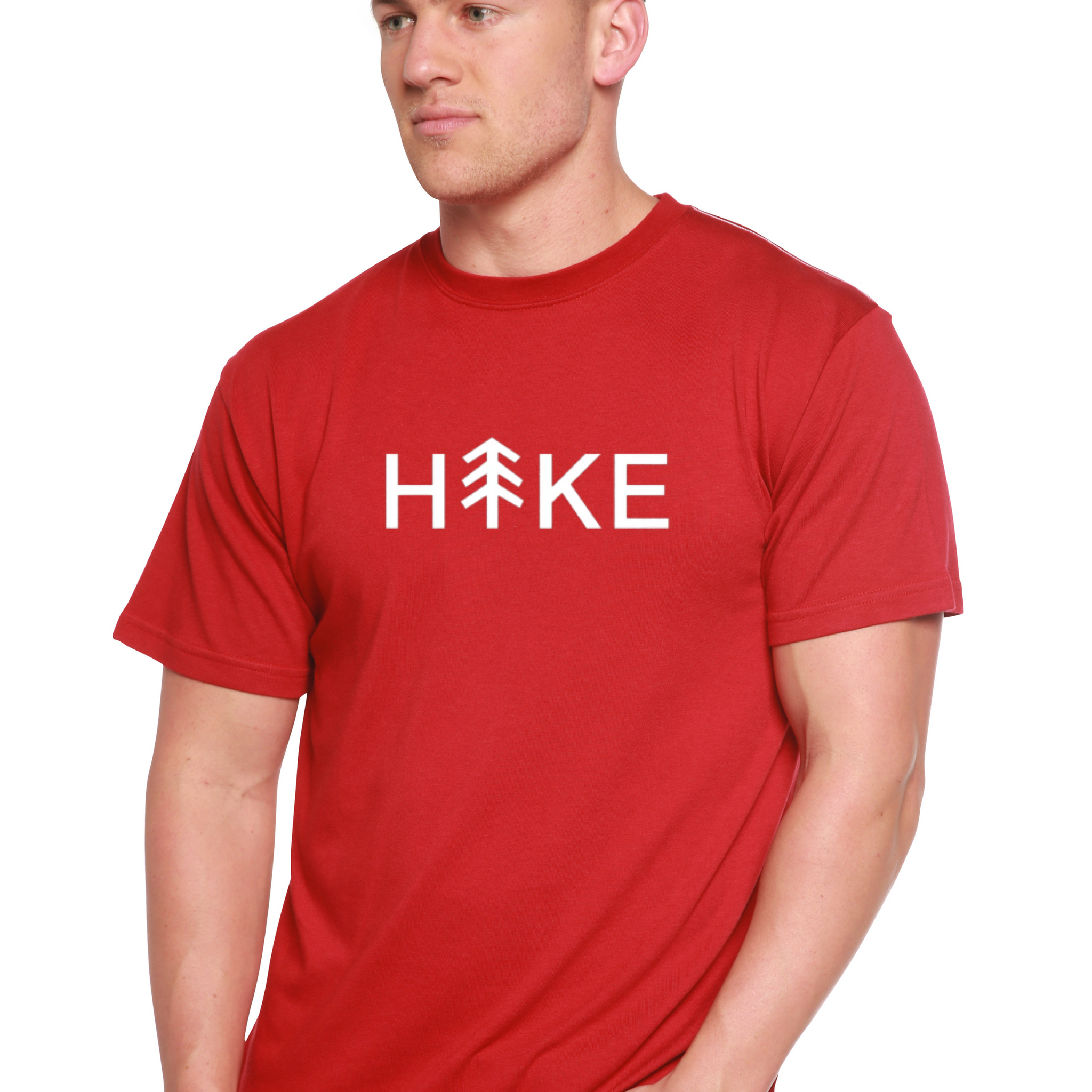 Hike Men's Bamboo Viscose/Organic Cotton Short Sleeve Graphic T-Shirt mens printed Spun Bamboo