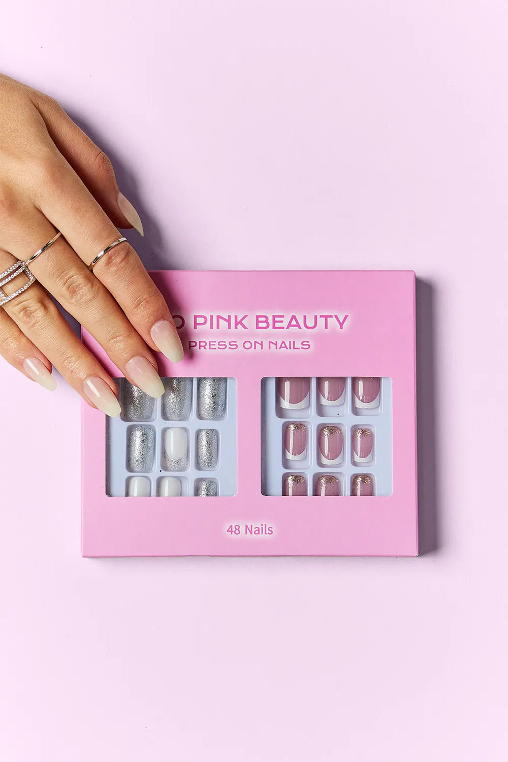 SO PINK BEAUTY Press On Nails 2 Packs Glamour & Glitz One Size Trendsi