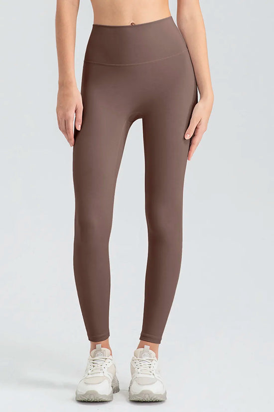 Airlift Dupe High Waist Skinny Active Pants Mocha Trendsi