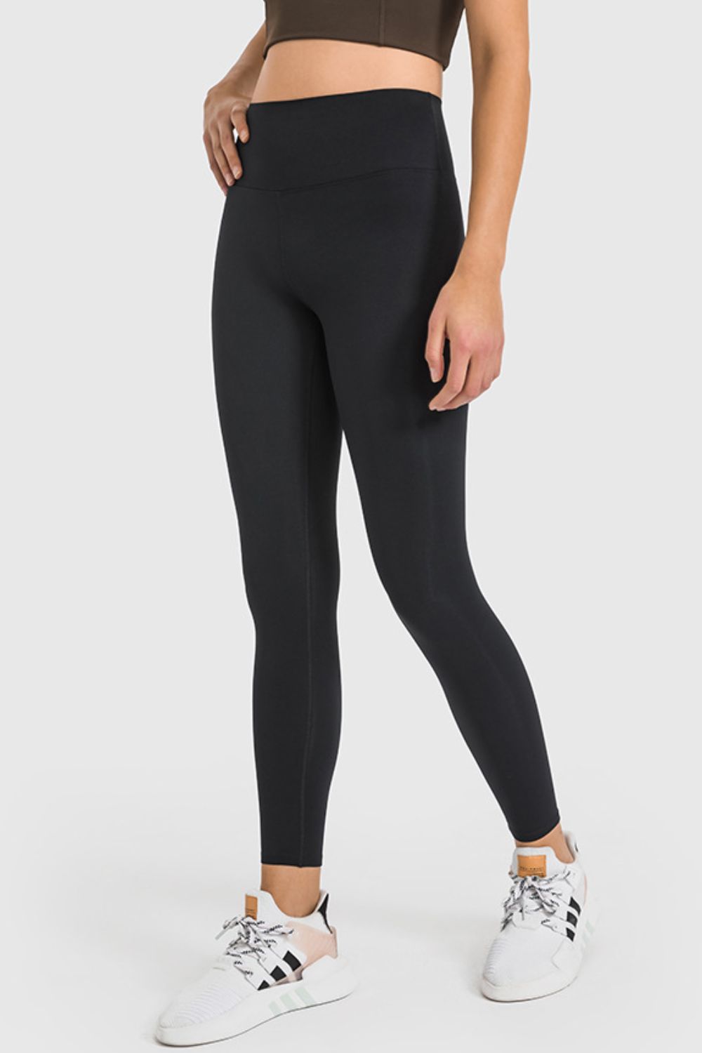 Millennia High Waist Ankle-Length Yoga Leggings Black Trendsi