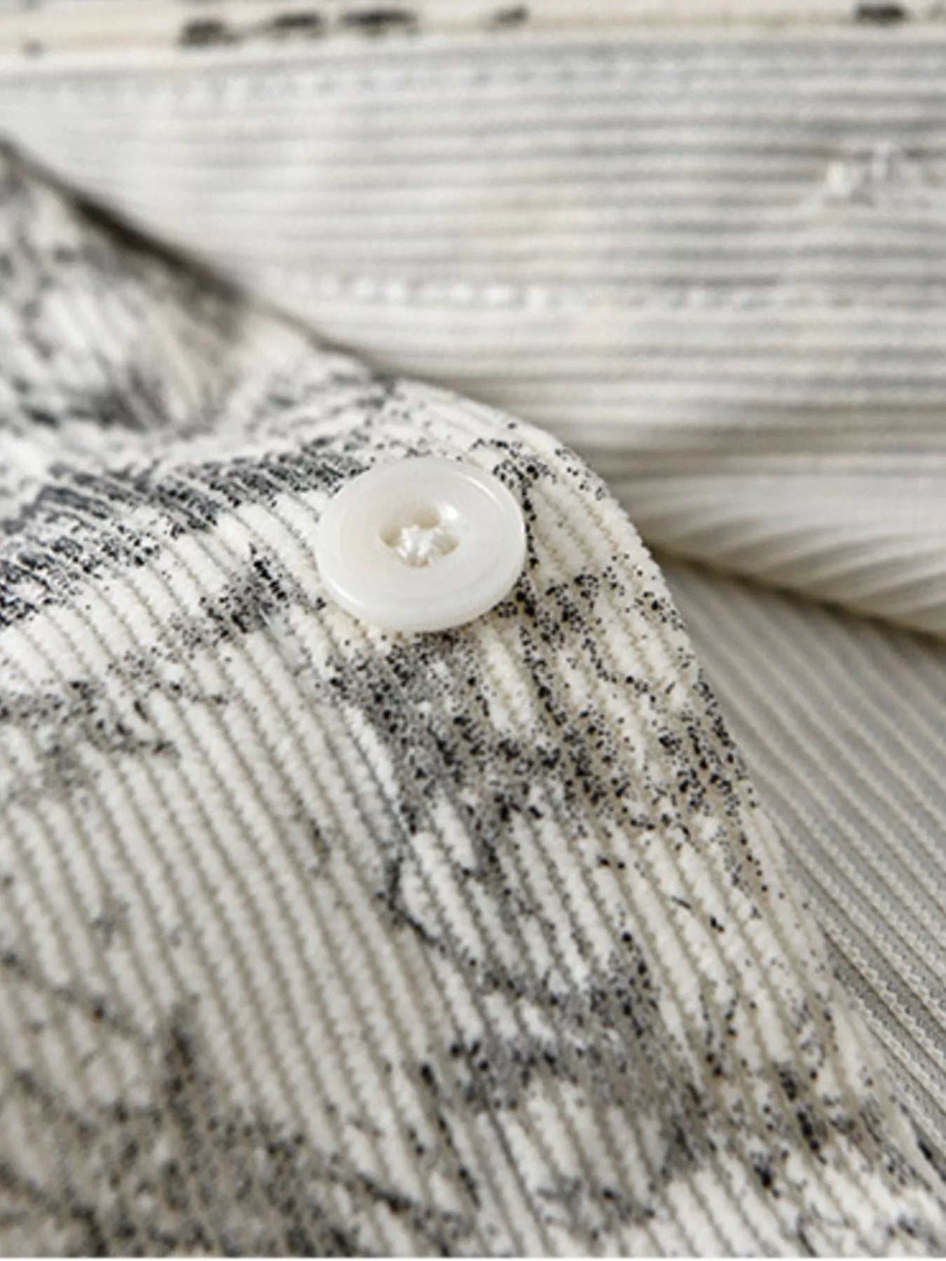 Apricot Pattern Button Up Long Sleeve shirts Trendsi