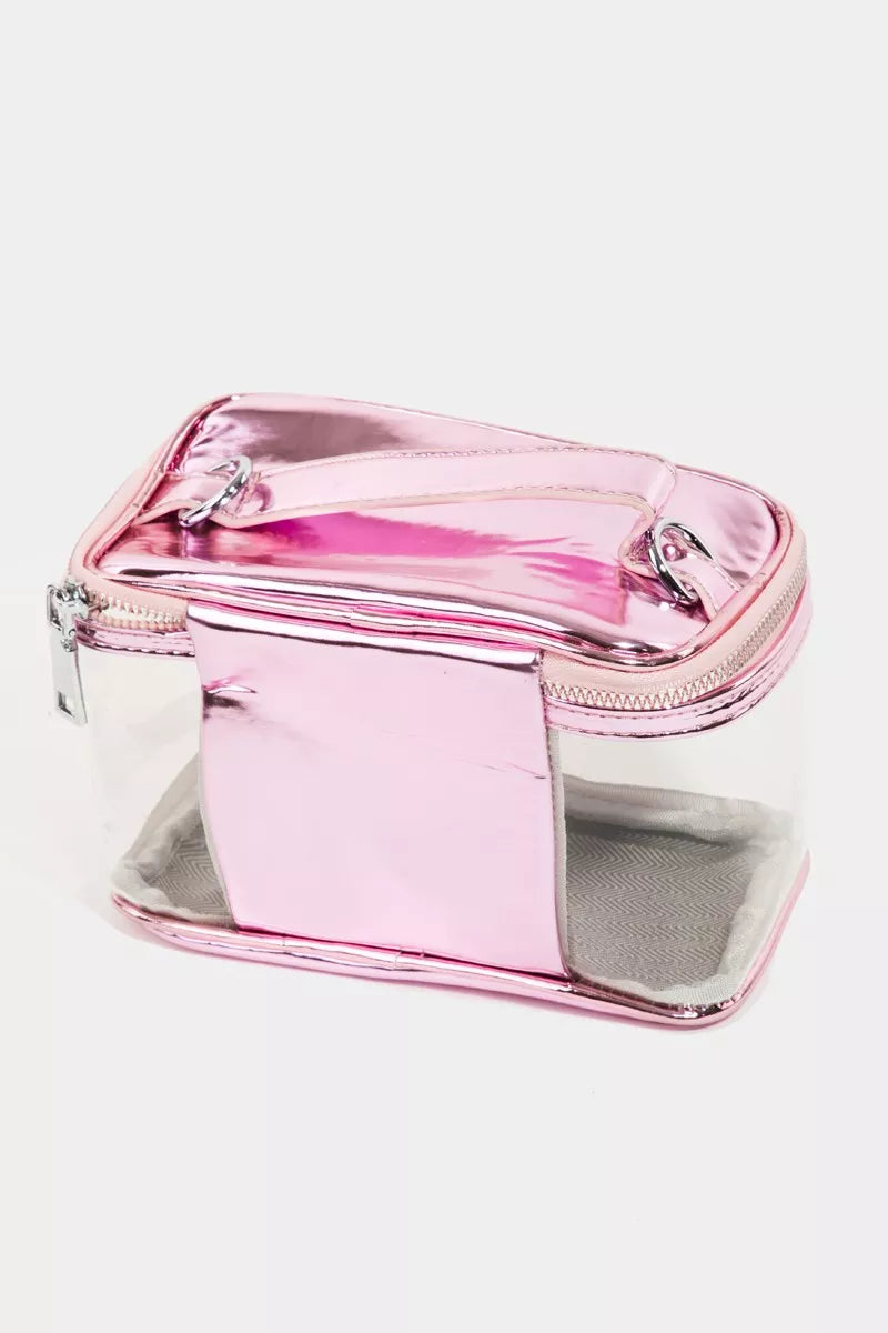 Boxy See Through Rectangle Crossbody Bag Bag Trendsi