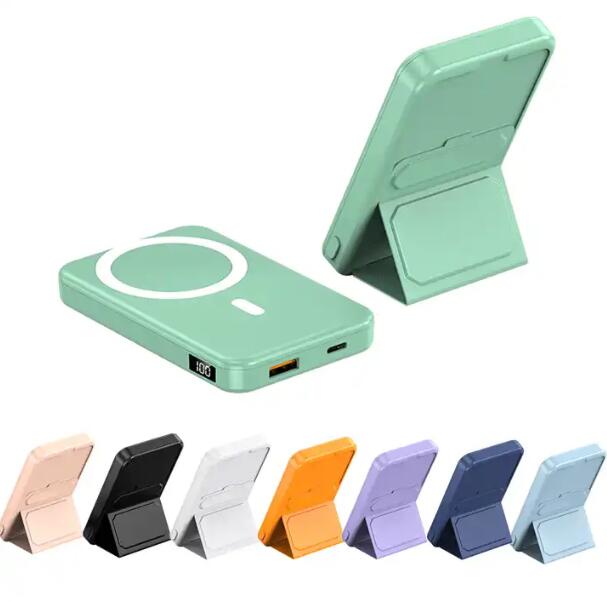 Fast Charging Portable 10000mah Wireless Magnetic Power Bank with mini Stand 22.5W V.I.P Digital Presence