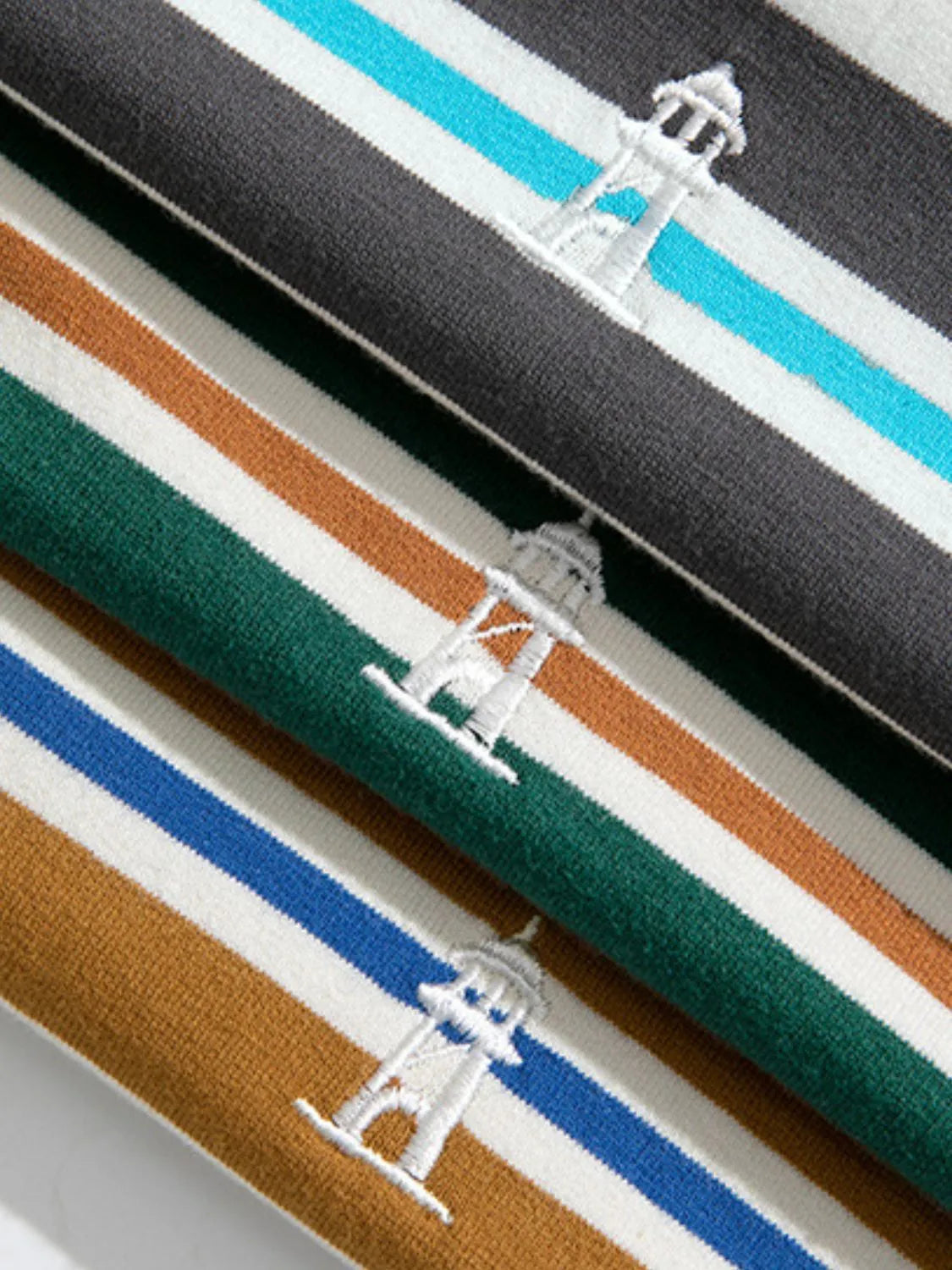 Mens Oversized Fit Half Sleeve Stripe T-Shirt T-shirts Trendsi