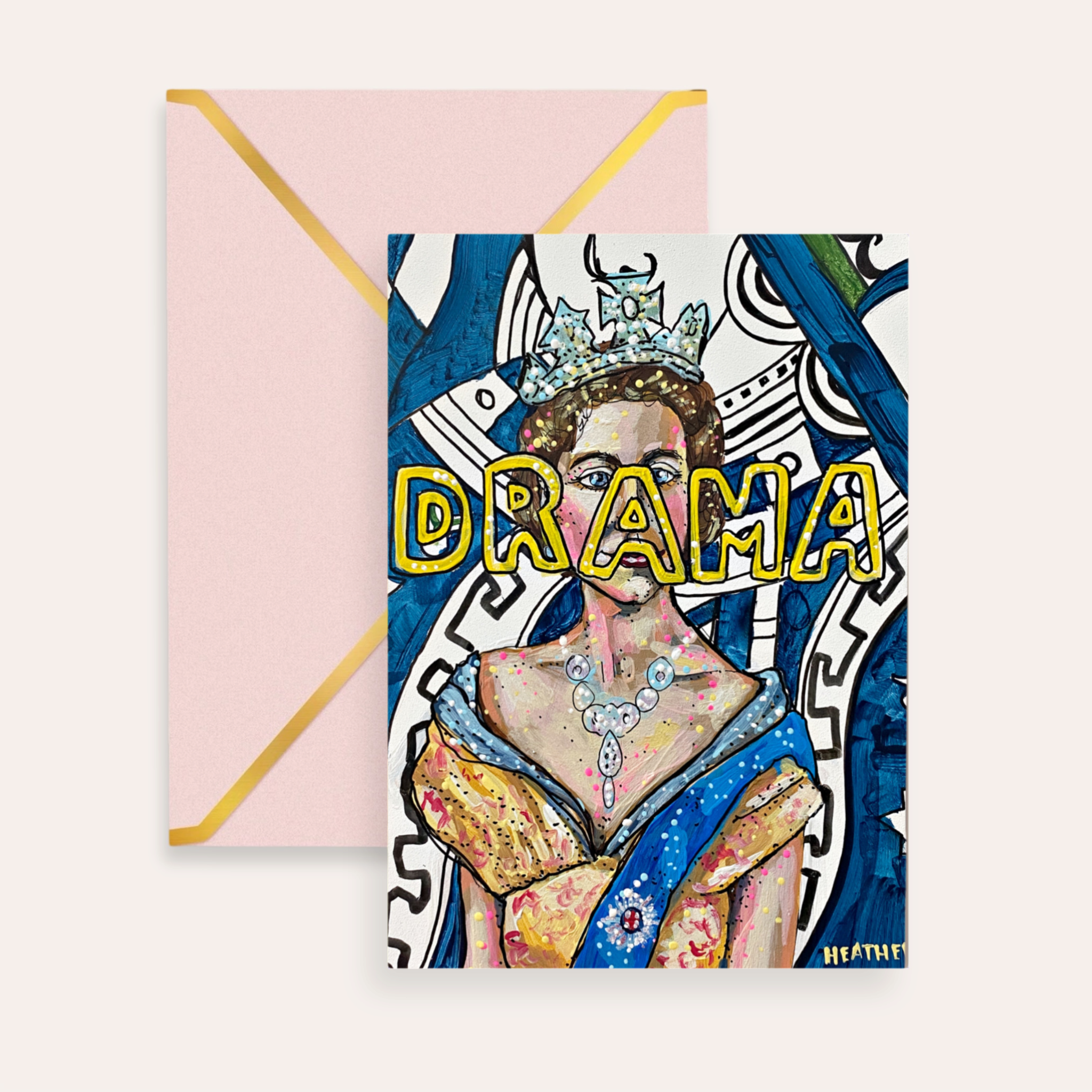 Drama Queen Fine Art Greeting Card